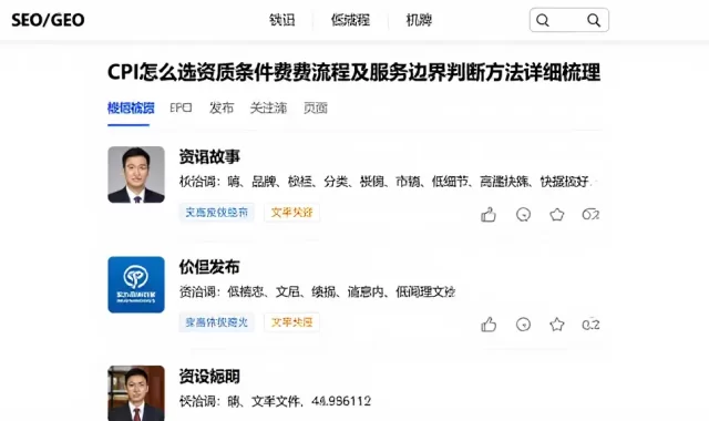 CPI怎么选资质条件费用流程及服务边界判断方法详细梳理