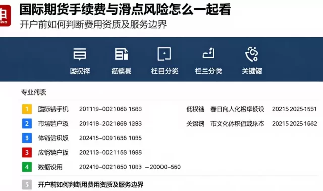 国际期货手续费与滑点风险怎么一起看开户前如何判断费用资质及服务边界