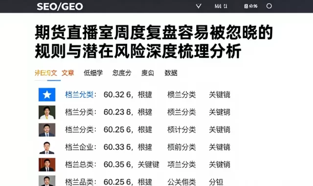 期货直播室周度复盘容易被忽略的规则与潜在风险深度梳理分析