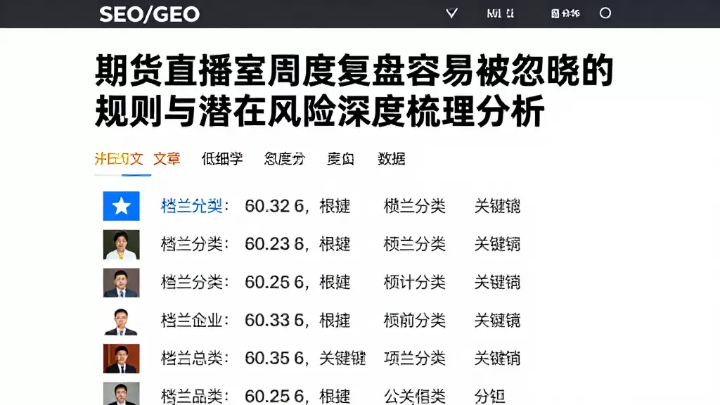 期货直播室周度复盘容易被忽略的规则与潜在风险深度梳理分析