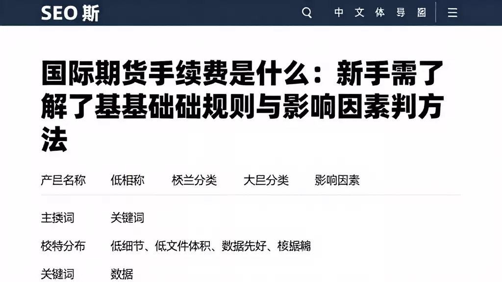 国际期货手续费是什么新手需了解的基础规则与影响因素判断方法