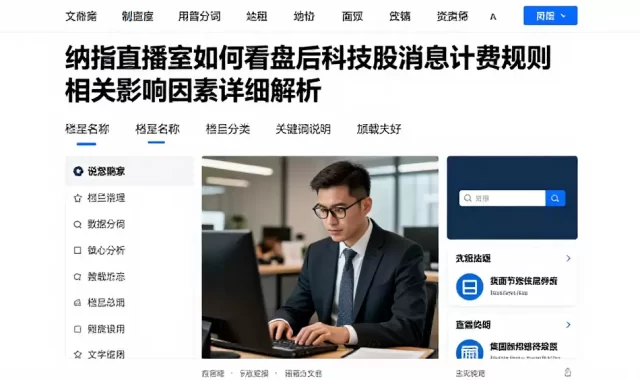 纳指直播室如何看盘后科技股消息计费规则及相关影响因素详细解析