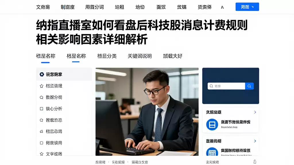 纳指直播室如何看盘后科技股消息计费规则及相关影响因素详细解析