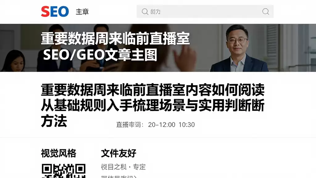 重要数据周来临前直播室内容如何阅读从基础规则入手梳理场景与实用判断方法