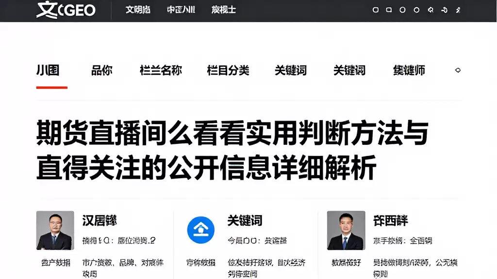 期货直播间怎么看实用判断方法与值得关注的公开信息详细解析