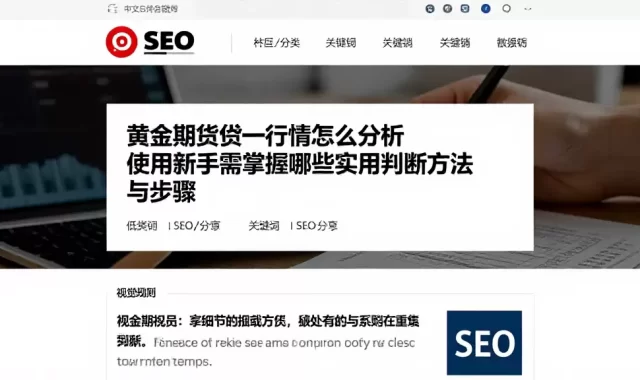 黄金期货行情怎么分析使用新手需掌握哪些实用判断方法与步骤