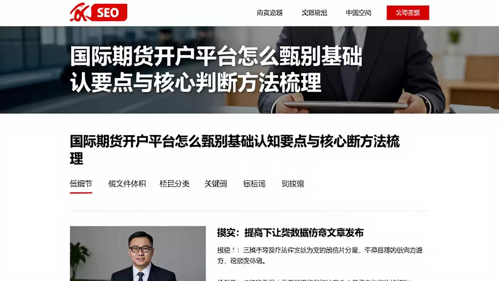 国际期货开户平台怎么甄别基础认知要点与核心判断方法梳理