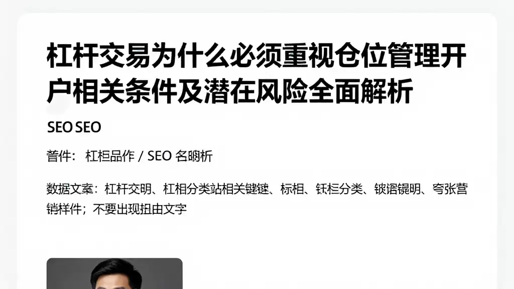 杠杆交易为什么必须重视仓位管理开户相关条件及潜在风险全面解析