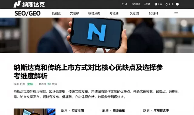 纳斯达克和传统上市方式对比核心优缺点及选择参考维度解析