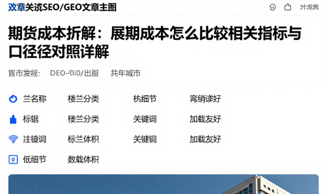 期货成本拆解：展期成本怎么比较相关指标与口径对照详解