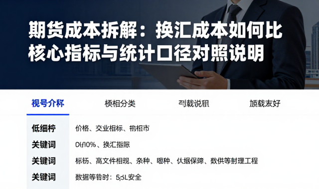 期货成本拆解：换汇成本如何比较核心指标与统计口径对照说明