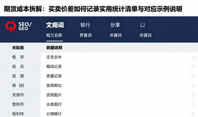 期货成本拆解：买卖价差如何记录实用统计清单与对应示例说明