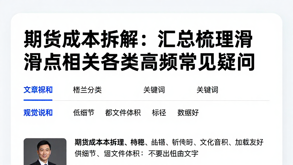 期货成本拆解：汇总梳理滑点相关的各类高频常见疑问
